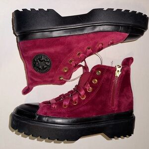 NEW Chuck Taylor All Star Lugged Lift Platform Velvet size 4.5Y!!!